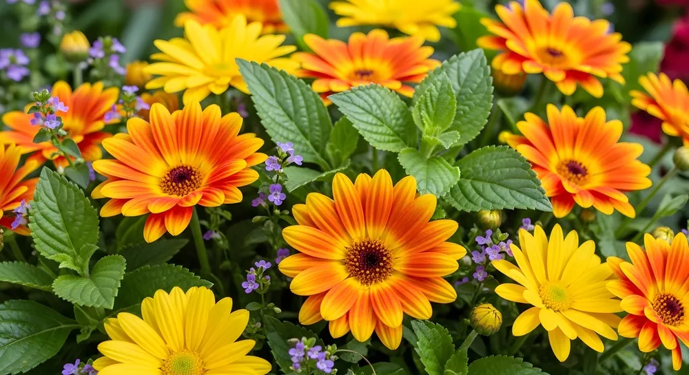 Un buchet de flori gerbera